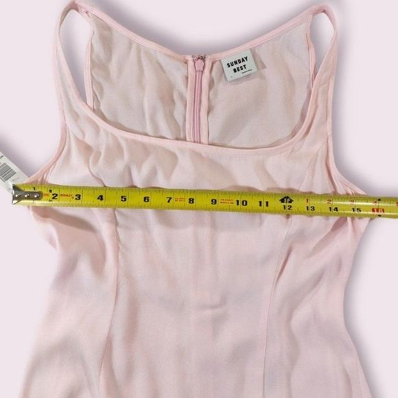 𝅺*NWT* Sunday Best Aritzia pink Honey Ryder Mini shift dress - Picture 12 of 13